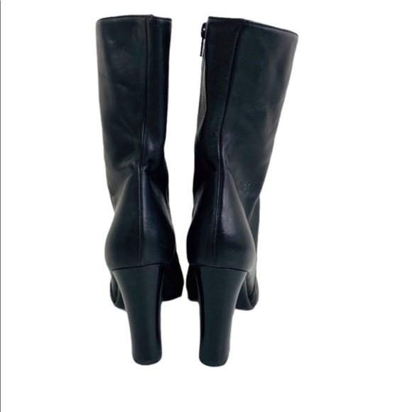 Miss Sixty Leather Heeled Round Toe Boots SZ 39 - Picture 3 of 9